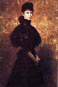 Gyula Benczur Portrait of Queen Elizabeth Spain oil painting artist